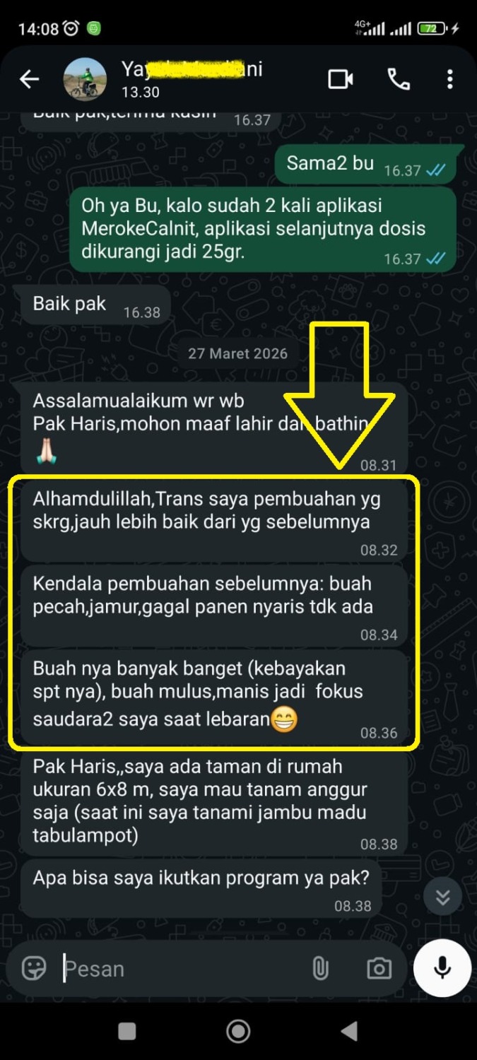 Testimonial Program Mentoring Anggur dari Yayuk Mardiani Testimonial Program Mentoring Anggur dari Yayuk Mardiani